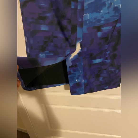 Karen Millen Blue Multi Peplum Dress size 6 - Picture 5 of 7